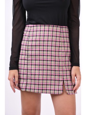 Fusta Yas Yascarmine Hw Carmine Rose Checks